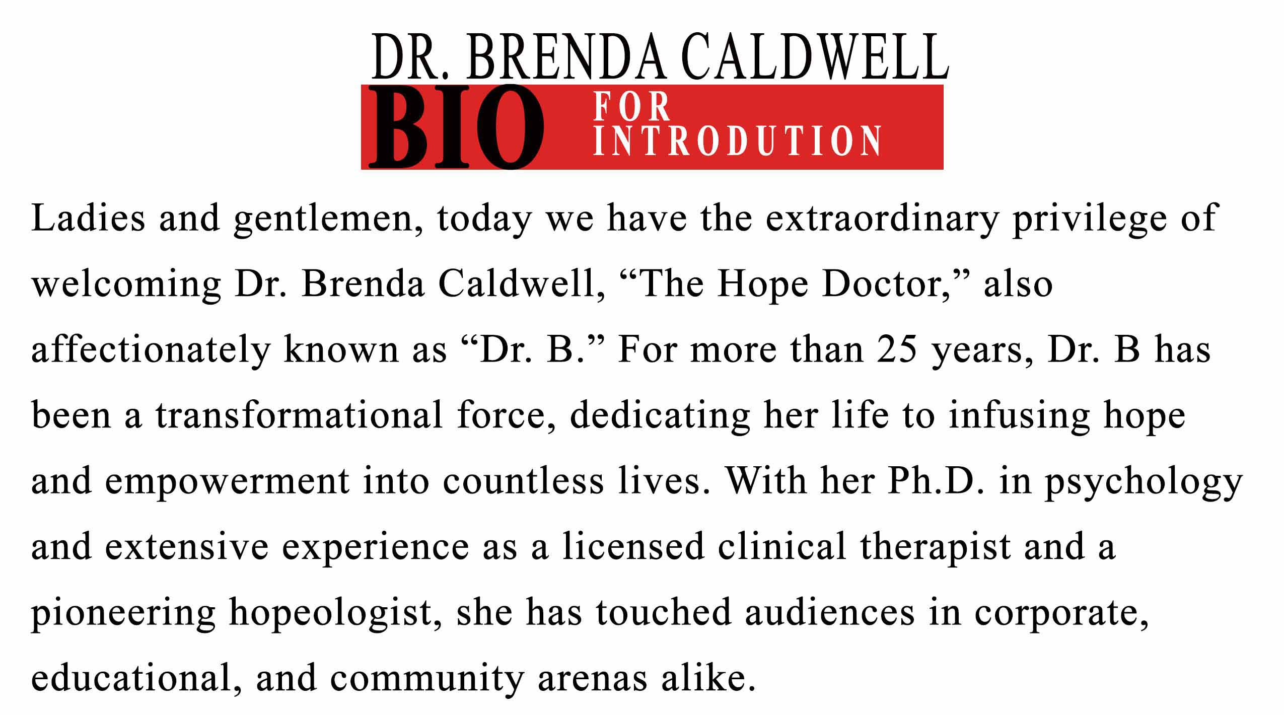 Bio for Introduction